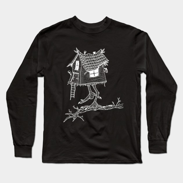 Baba Yaga House Long Sleeve T-Shirt by LadyMorgan